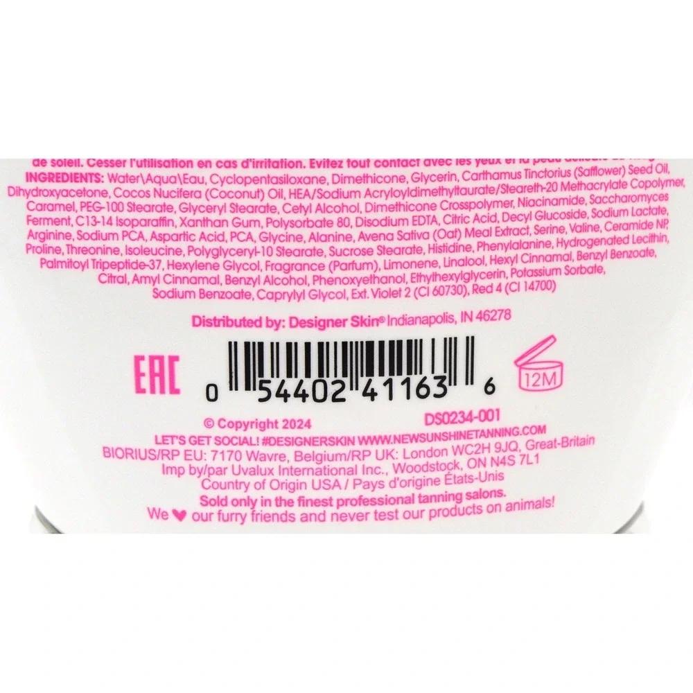 Designer Skin Fever 85X Bronzer Tanning Lotion w/Niacinamide 13.5 oz DS0234-001
